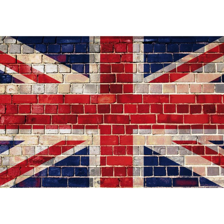 Union Jack Wall - Bandera De Britanica Fondo Ladrillos , HD Wallpaper & Backgrounds