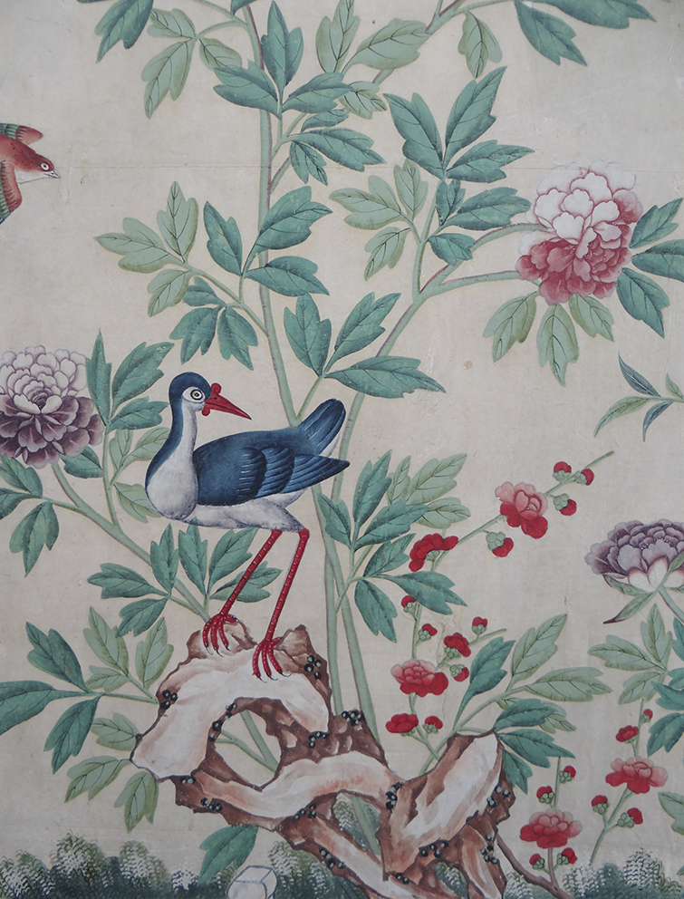 Royal Pavilion Chinese Paper - Chinoiserie Handpainted Antique , HD Wallpaper & Backgrounds