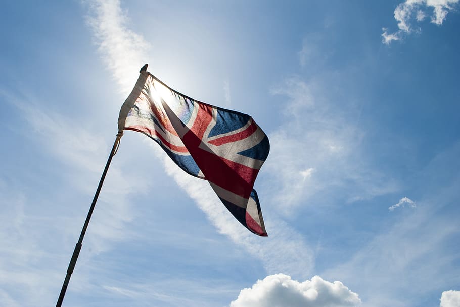 Union Flag In The Wind - Union Jack Flag In The Wind , HD Wallpaper & Backgrounds