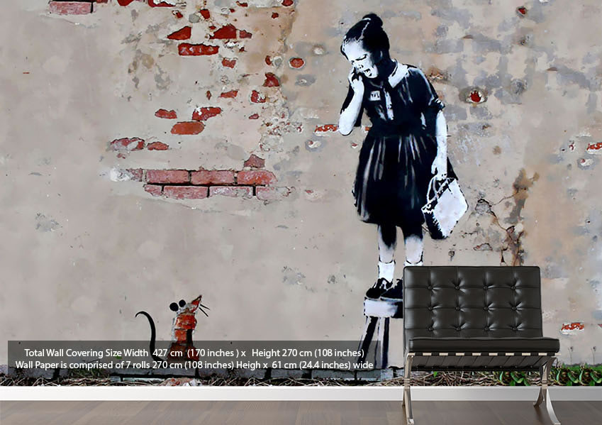 Banksy Wallpaper Murals By Wallartdirect
banksy Art - Most Beautiful Graffiti Art , HD Wallpaper & Backgrounds