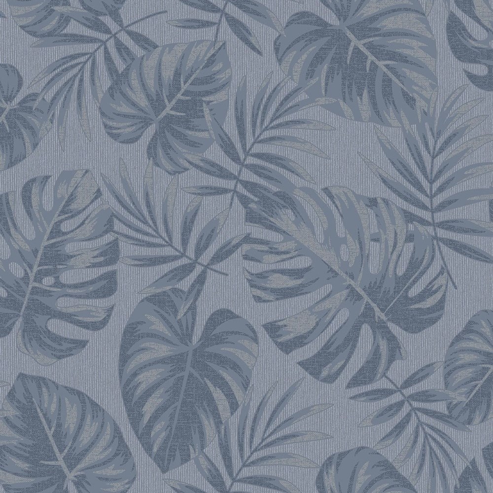 Holden Decor Riviera Leaf Navy Wallpaper - Quilt , HD Wallpaper & Backgrounds