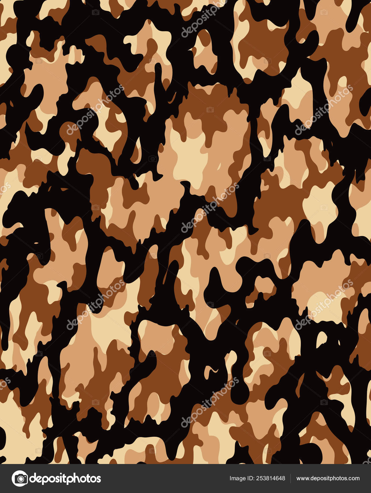 Camouflage Pattern Seamless Army Wallpaper Military - Illustration , HD Wallpaper & Backgrounds