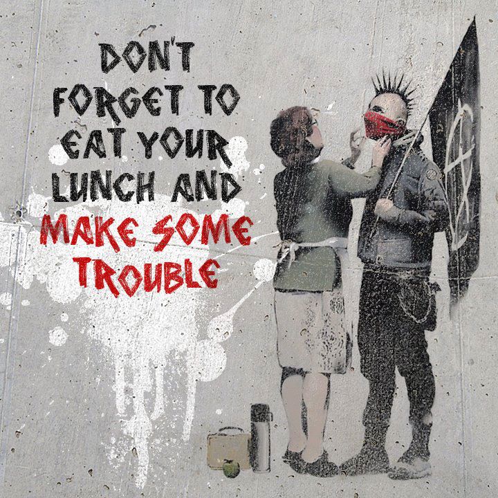Eat Your Lunch And Make Some Trouble , HD Wallpaper & Backgrounds
