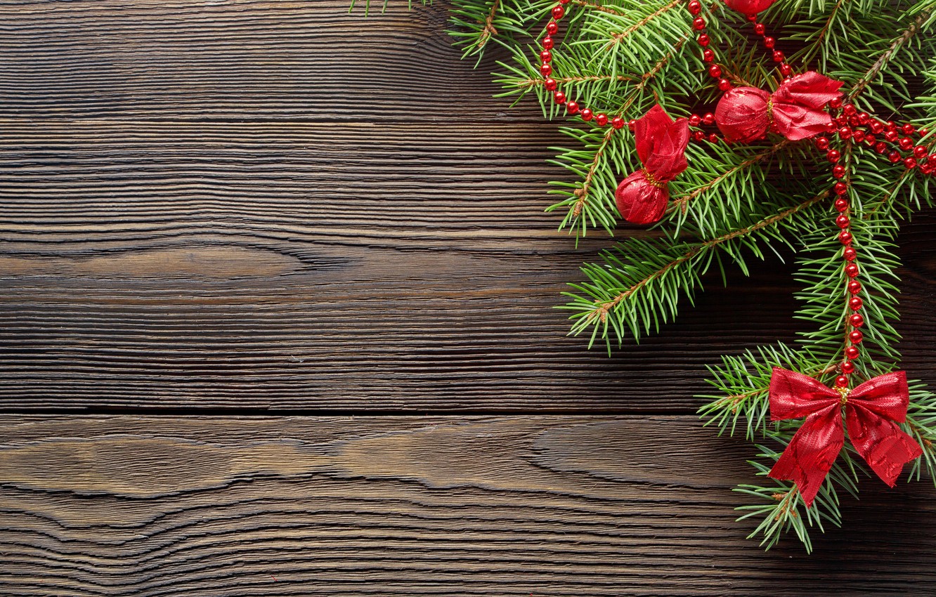 Photo Wallpaper Tree, New Year, Christmas, Wood, Merry - Merry Christmas Wood , HD Wallpaper & Backgrounds