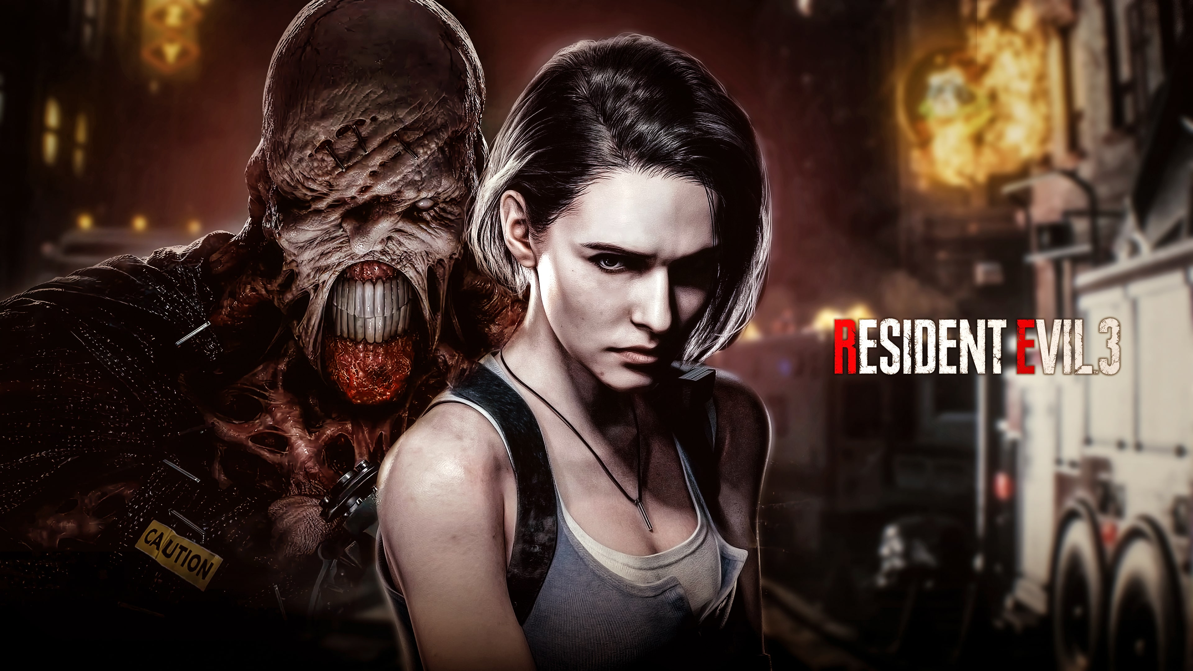 Wallpaper Of Jill Valentine, Nemesis, Resident Evil - Jill Valentine Resident Evil 3 Remake , HD Wallpaper & Backgrounds
