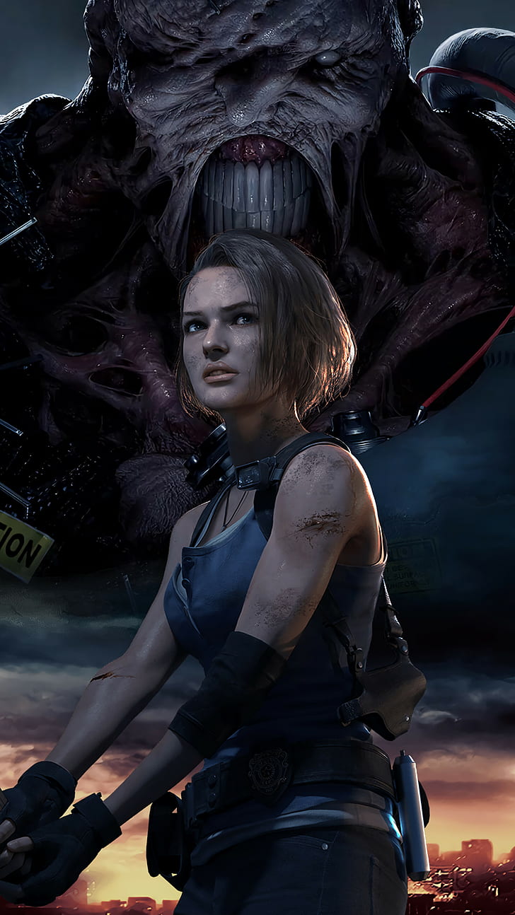 Jill Valentine, Nemesis, Resident Evil, Resident Evil - Jill Valentine Resident Evil 3 Remake , HD Wallpaper & Backgrounds