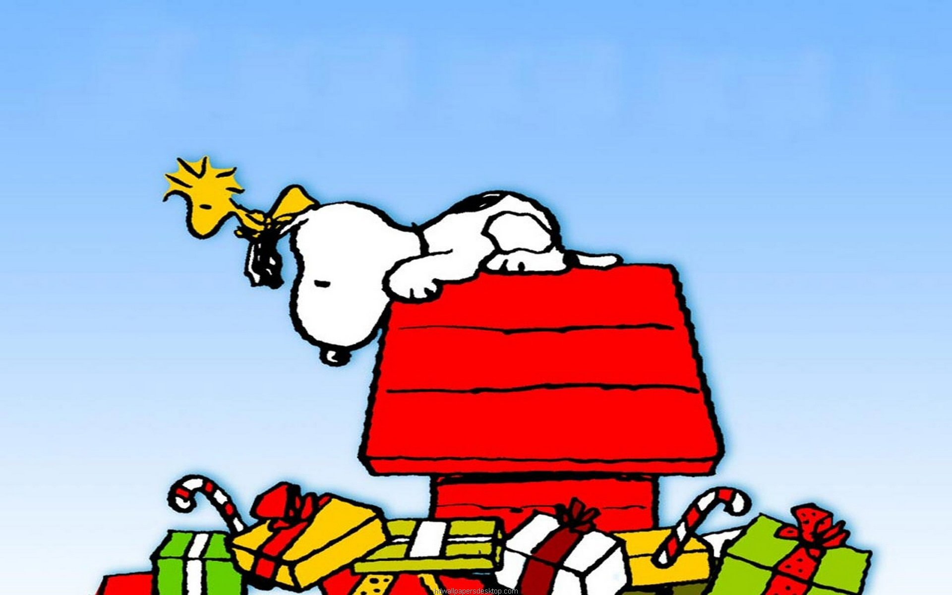 Best Snoopy Wallpaper Id - Snoopy Christmas , HD Wallpaper & Backgrounds