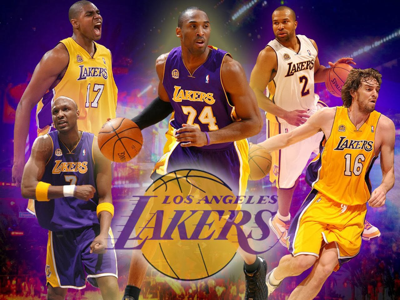 Los Angeles Lakers Wallpaper - Equipo De Basquetbol Lakers , HD Wallpaper & Backgrounds