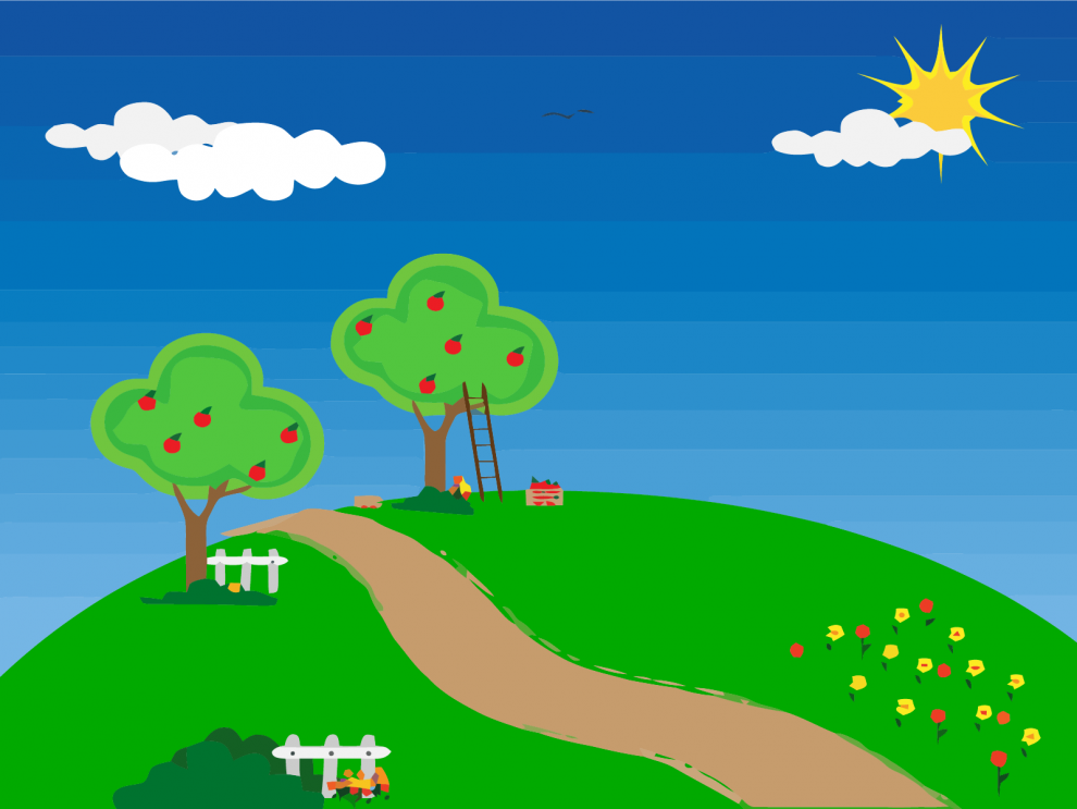 Clipart Background Apple Tree , HD Wallpaper & Backgrounds