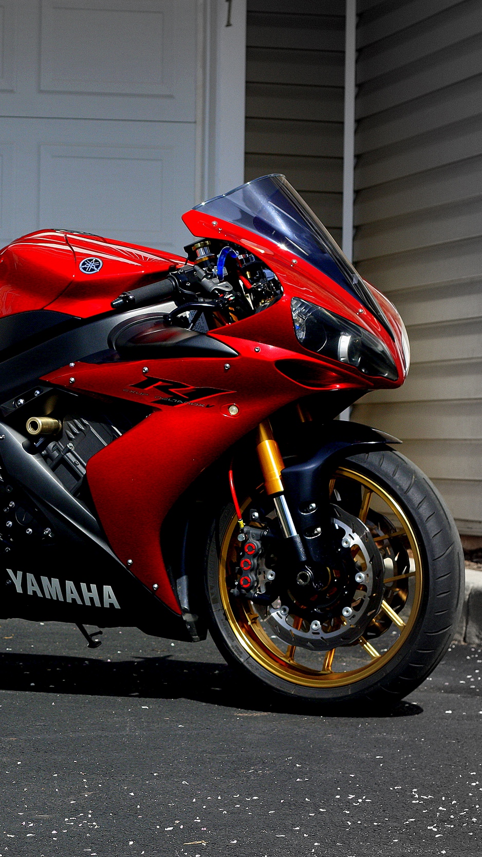 Wallpaper Yamaha, R1, Red, Sportbike - Yamaha R1 , HD Wallpaper & Backgrounds