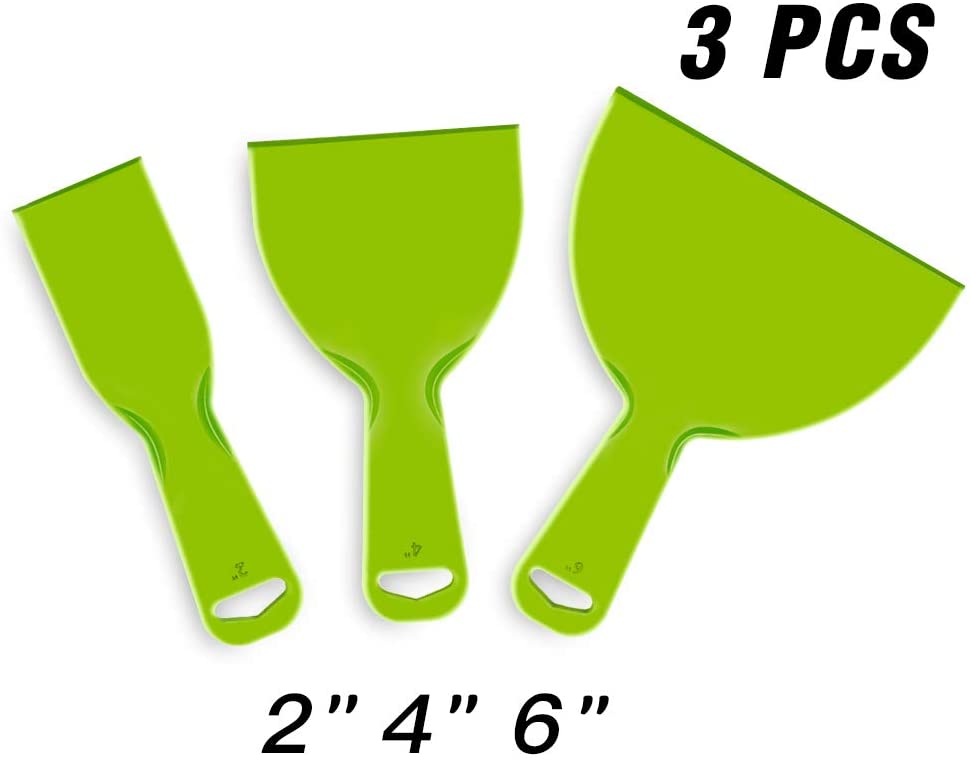 Urtoypia Plastic Putty Knife Set Green Flexible Scraper - Plastic Putty Knife Set , HD Wallpaper & Backgrounds