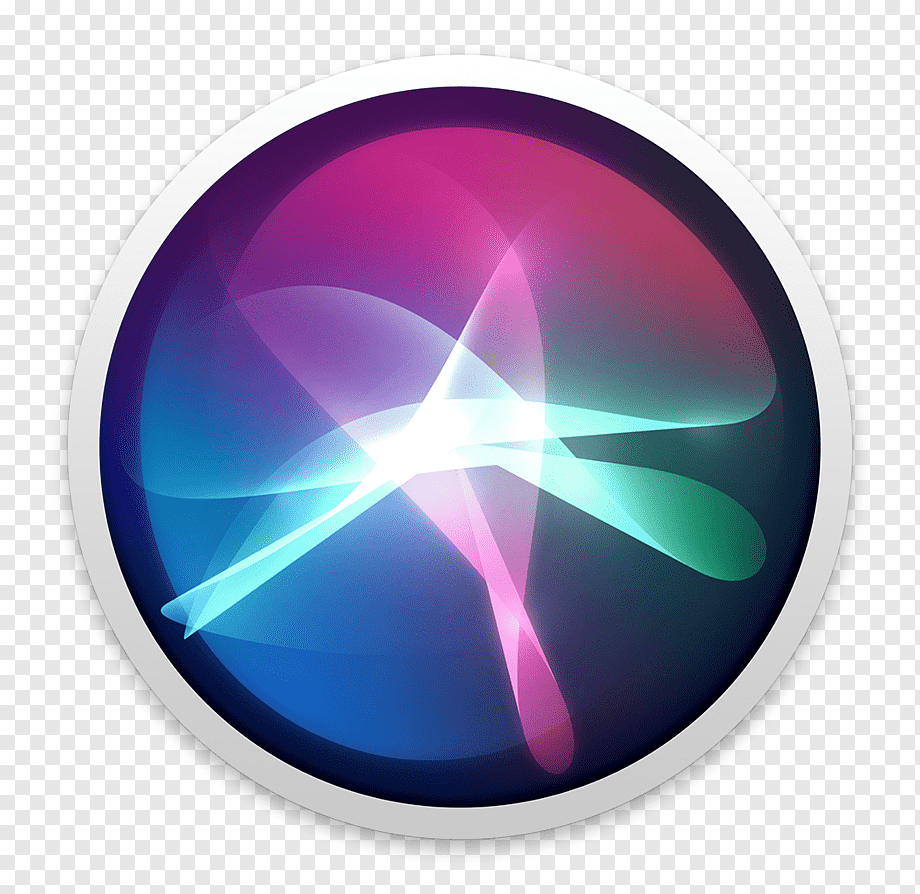 Round White, Black, Purple, And Green Illustration, - Siri Logo , HD Wallpaper & Backgrounds