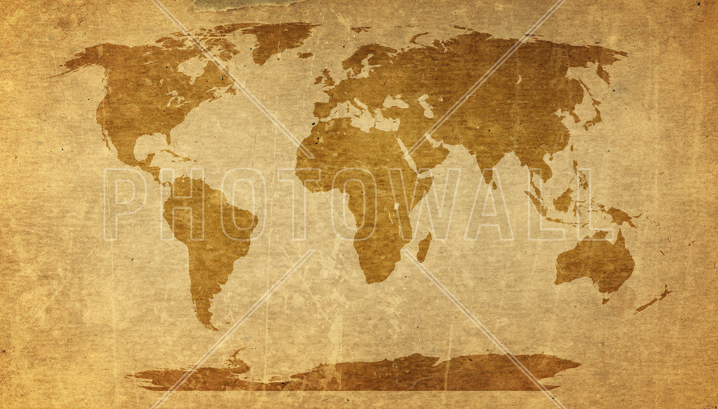 Sepia World Map - World Map Brown , HD Wallpaper & Backgrounds