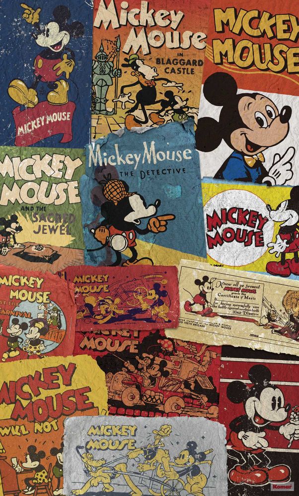 Retro Mickey Mouse Wallpaper Fitrinis Wallpaper - Mickey Mouse Wallpaper Vintage , HD Wallpaper & Backgrounds