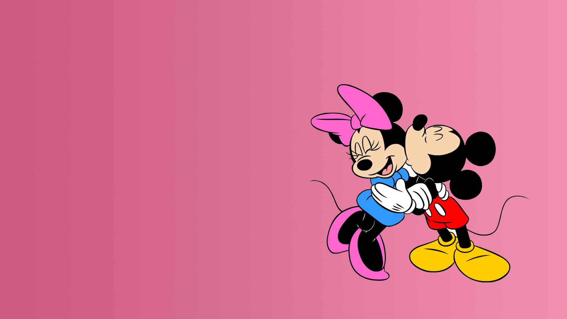 Minnie Mouse Wallpaper 07 - Mickey And Minnie Mouse Wallpaper Hd , HD Wallpaper & Backgrounds