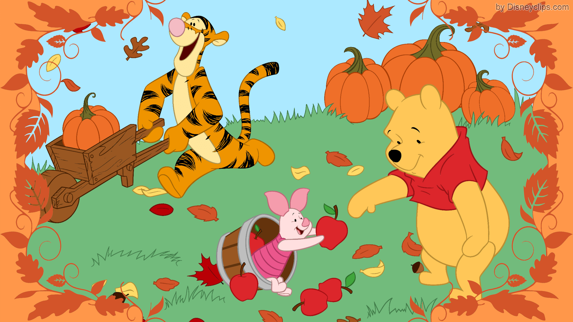 Winnie The Pooh Fall , HD Wallpaper & Backgrounds
