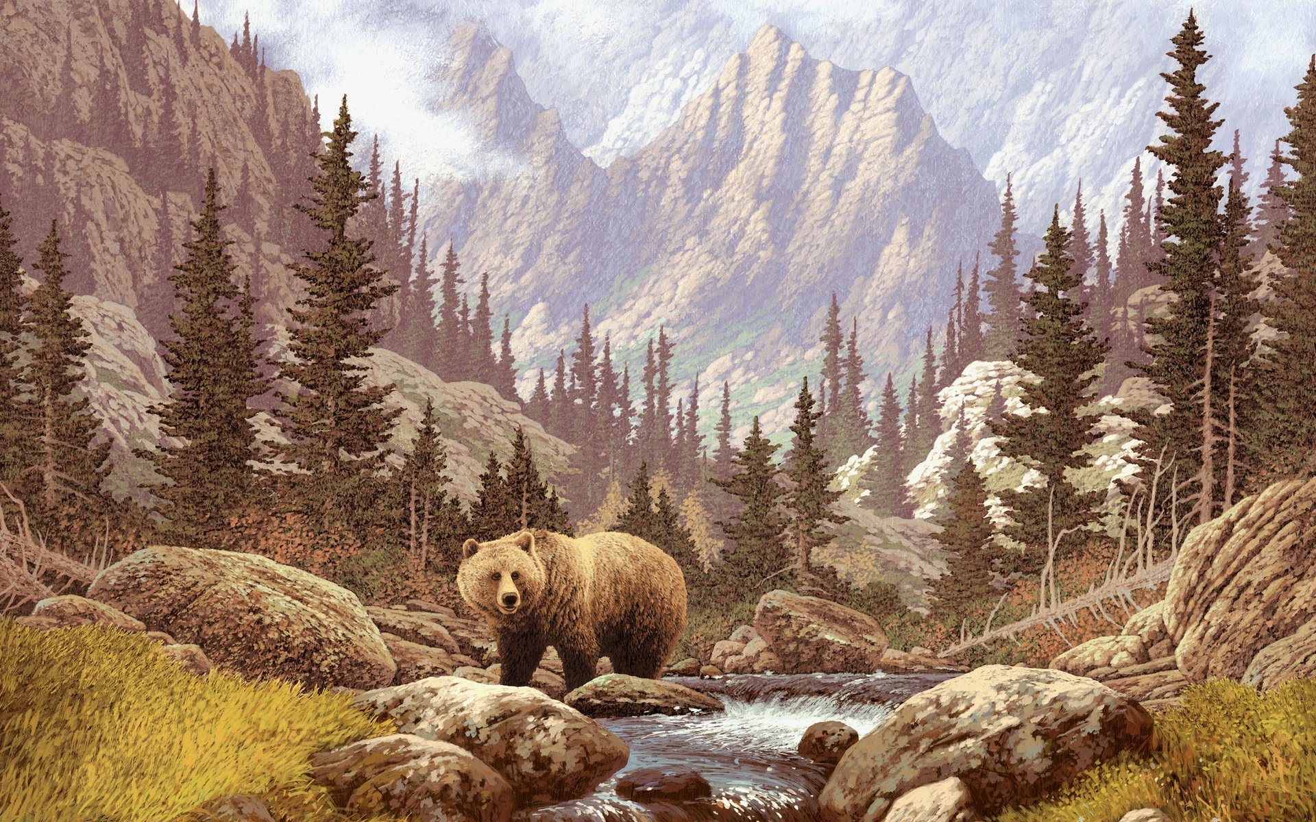 Free Download Bear Wallpaper Id - Bear Backgrounds , HD Wallpaper & Backgrounds