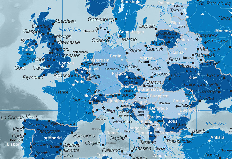 Icy Cool World Map Wallpaper Design With Blue Tones - Atlas , HD Wallpaper & Backgrounds