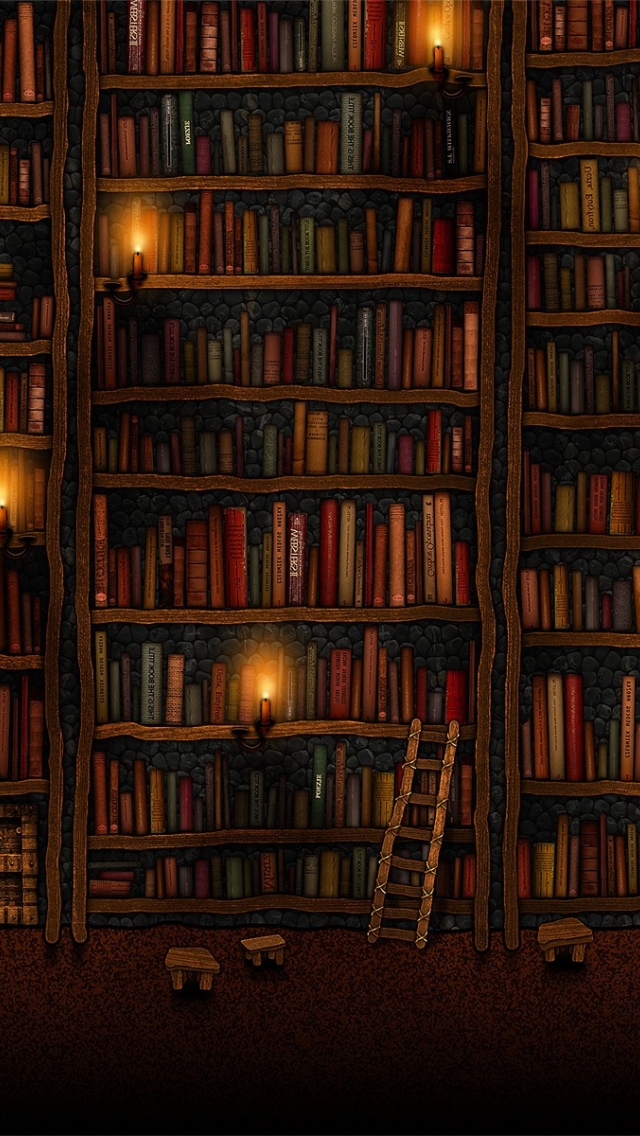 Tall Bookshelves Wallpaper 4672 - Old Library , HD Wallpaper & Backgrounds