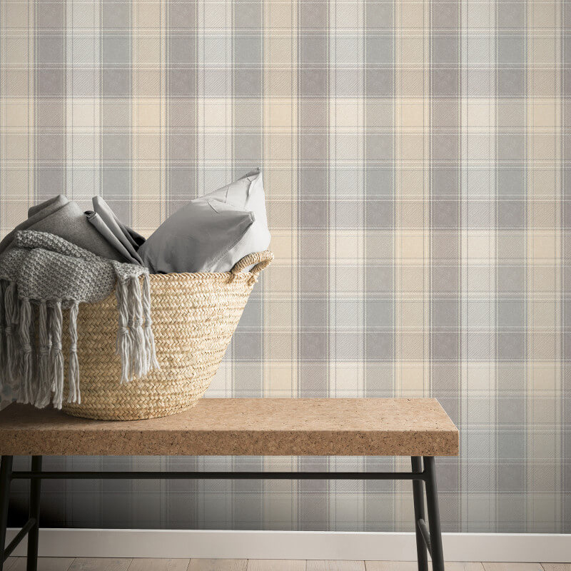 Arthouse Country Tartan Check Grey Wallpaper - Arthouse Country Check , HD Wallpaper & Backgrounds