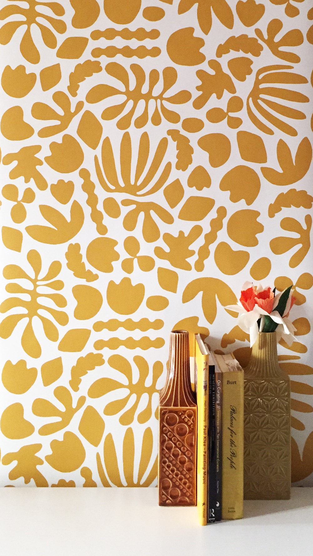 Mustard Matisse Wallpaper By Kate Zaremba - Matisse Black And White Cut Outs , HD Wallpaper & Backgrounds
