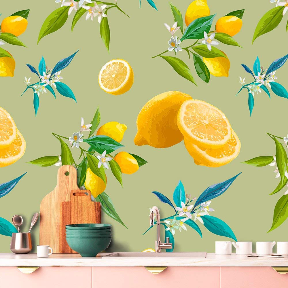 Lemons With Leaves Wallpaper - Lemon Wllpapers , HD Wallpaper & Backgrounds