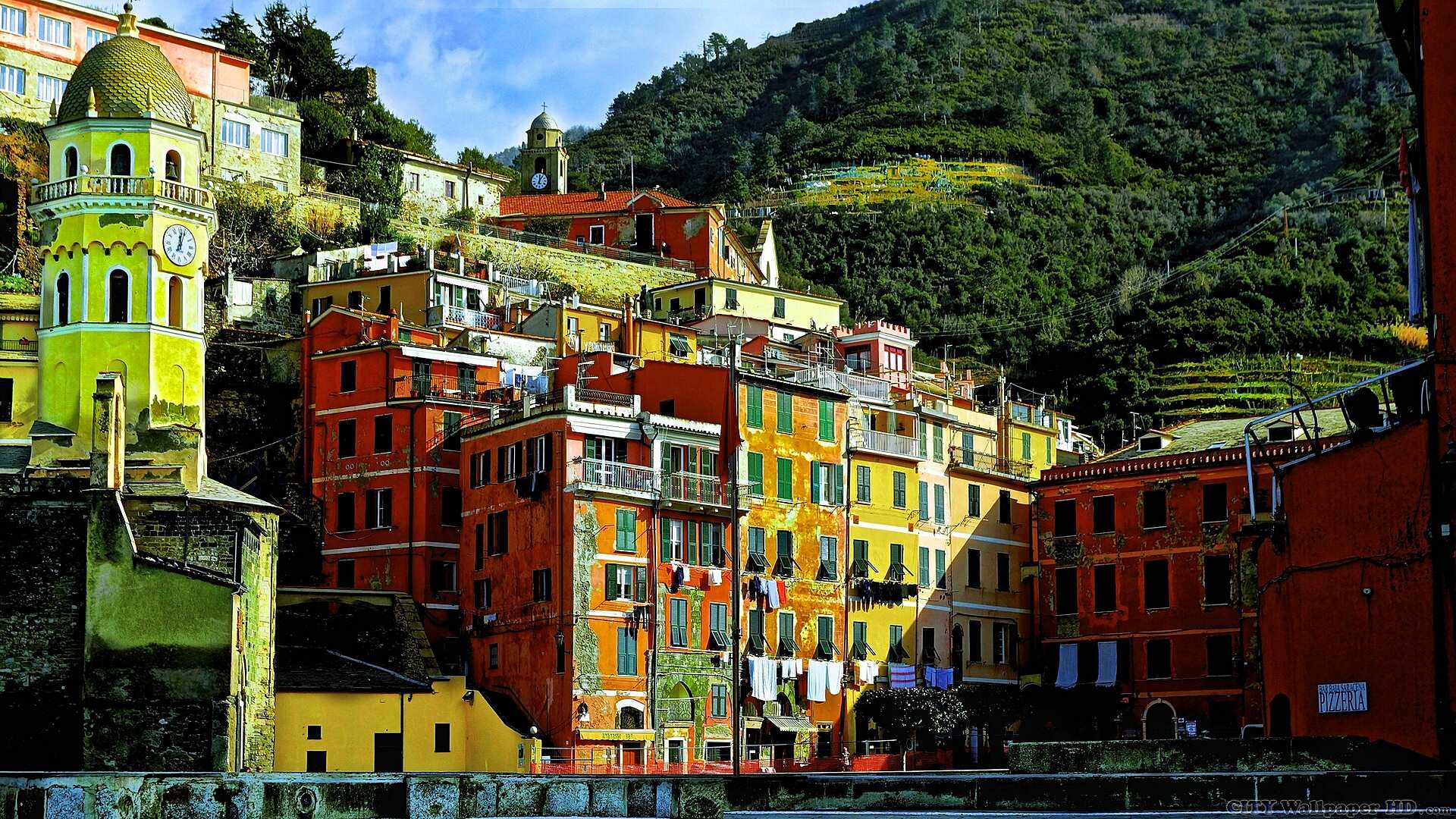Vernazza Italy Wallpaper - Parco Nazionale Delle Cinque Terre , HD Wallpaper & Backgrounds