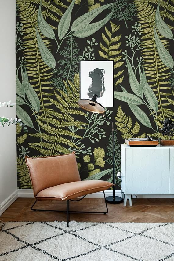 Botanical Wallpaper Room , HD Wallpaper & Backgrounds