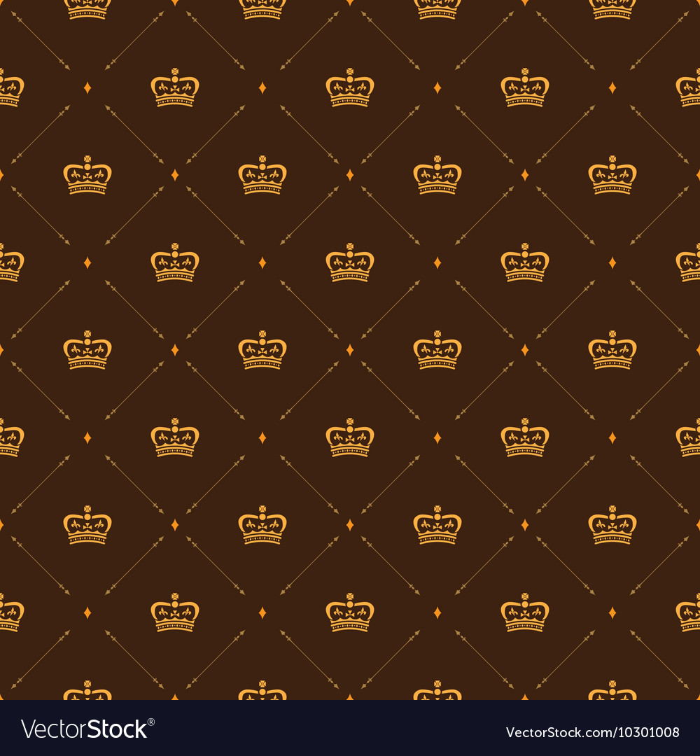 Royal Wallpaper Seamless Pattern With Crown And - Military Rank , HD Wallpaper & Backgrounds