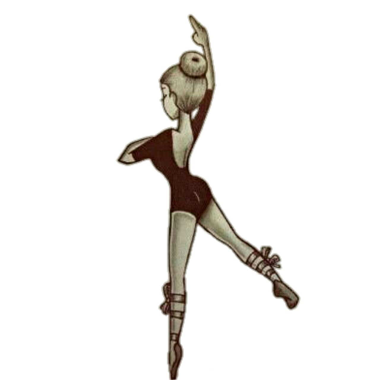 Ballerina, Bun, And Dancer Image - Illustration , HD Wallpaper & Backgrounds