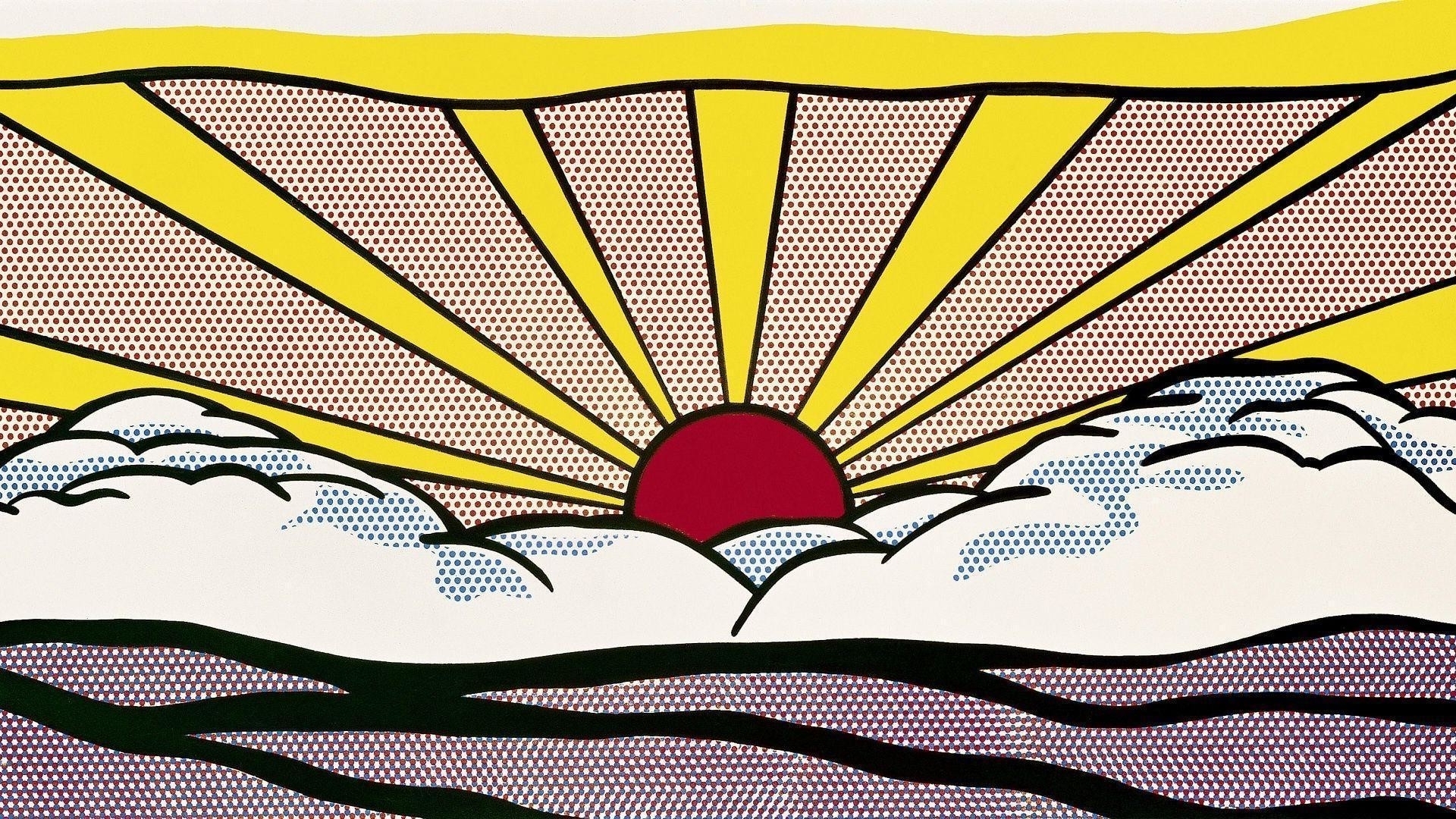 Best And Newest Pop Art Wallpapers Pertaining To Pop - Roy Lichtenstein Simple Pop Art , HD Wallpaper & Backgrounds