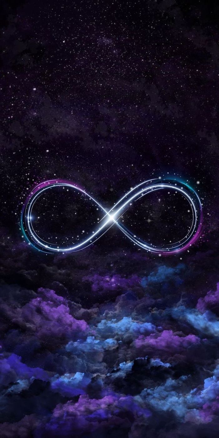 Infinity Sign In The Middle, Sky Filled With Stars, - Galaxy Cool Backgrounds , HD Wallpaper & Backgrounds