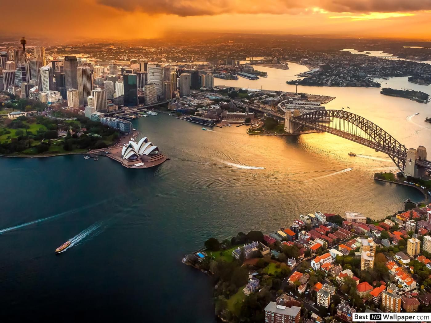 High Resolution Sydney Aerial View , HD Wallpaper & Backgrounds