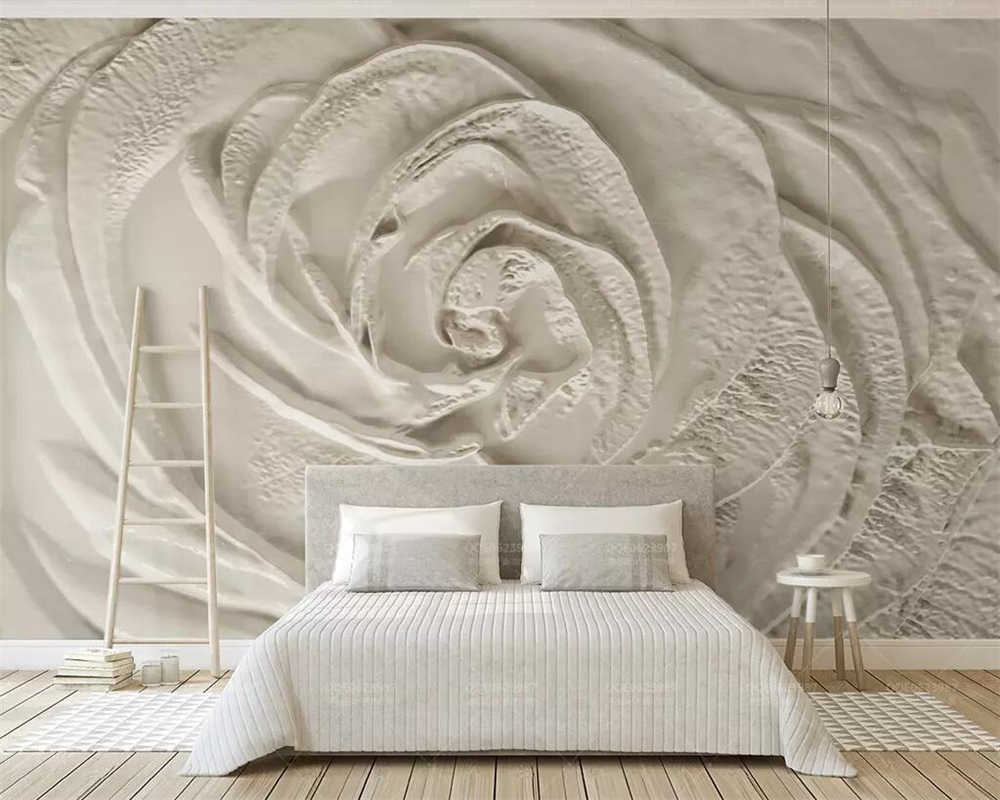 Beibehang Custom Wallpaper 3d Mural Beige Wallpaper - Embossed Wall Mural , HD Wallpaper & Backgrounds