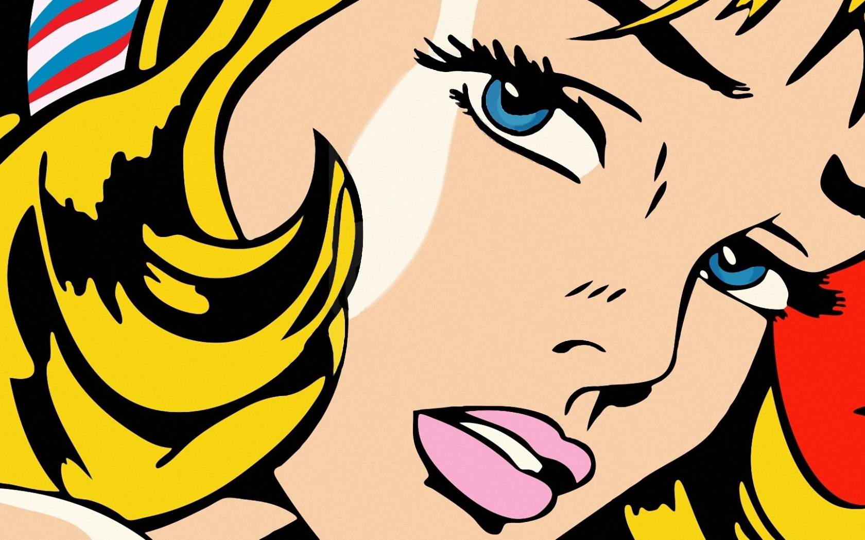 Wallpaper Pop Art Comic Pop Art Art Wallpaper - Pop Art Woman Face , HD Wallpaper & Backgrounds