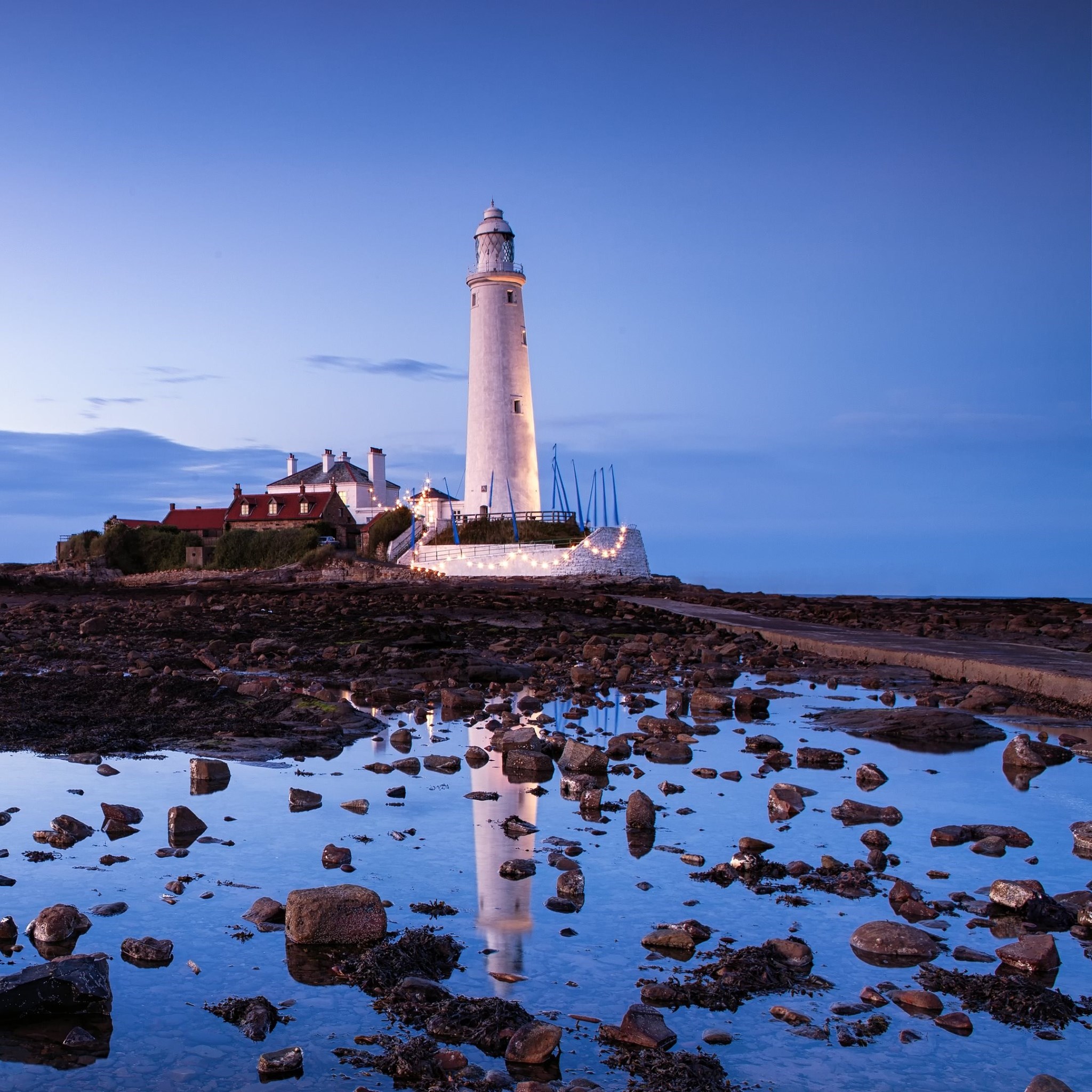 Saint Mary S Lighthouse Wallpaper - St. Mary's Lighthouse , HD Wallpaper & Backgrounds