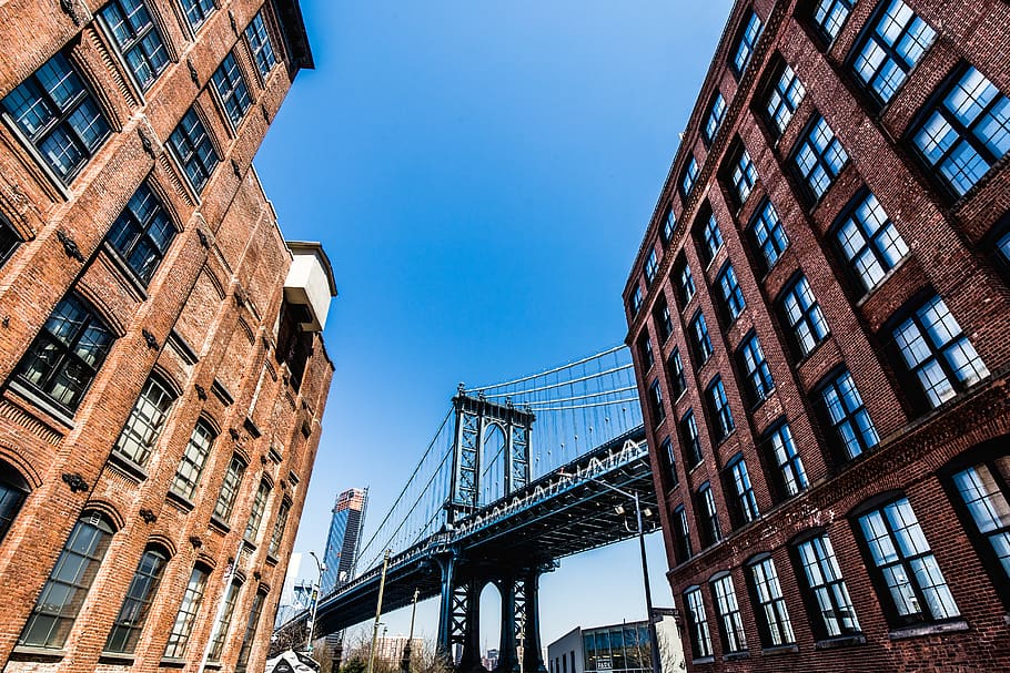 Manhattan Bridge, New York During Day, Building, Office - Brooklyn Bridge Park , HD Wallpaper & Backgrounds