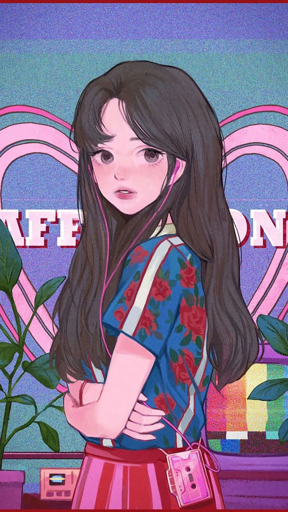Aesthetic Anime Girl , HD Wallpaper & Backgrounds