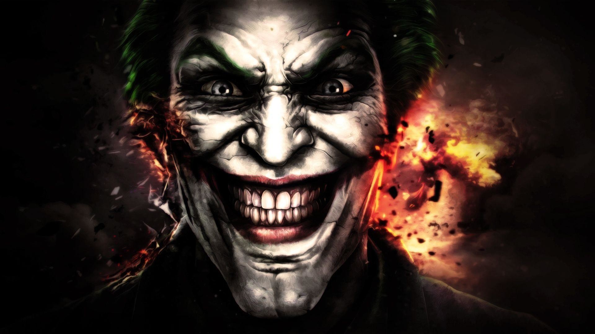 Wallpapers Movie Scary Face Joker 
 Src Cool Scary - Scary Joker , HD Wallpaper & Backgrounds