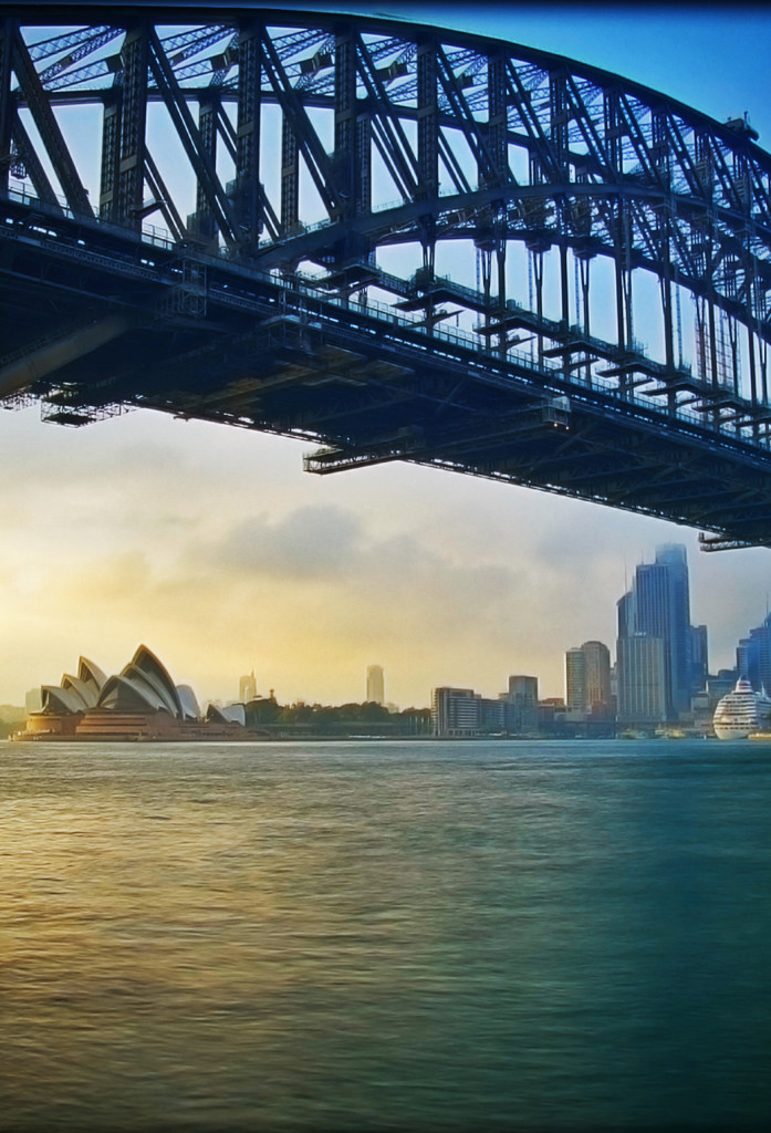 Harbour City Sydney Australia 3wallpapers Iphone Parallax - Sydney Harbour Bridge , HD Wallpaper & Backgrounds