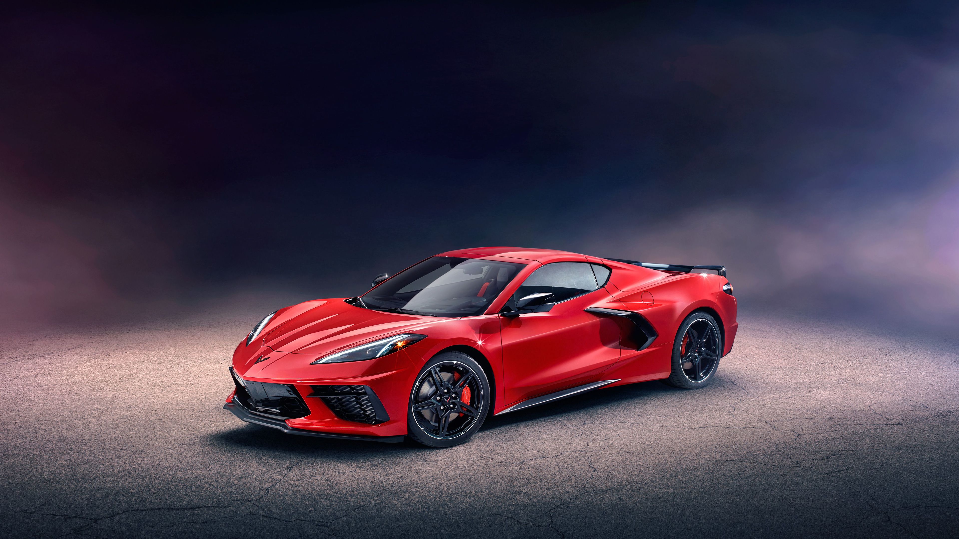 2020 Chevrolet Corvette Stingray C8 Front Corvette C8 Wallpaper 4k