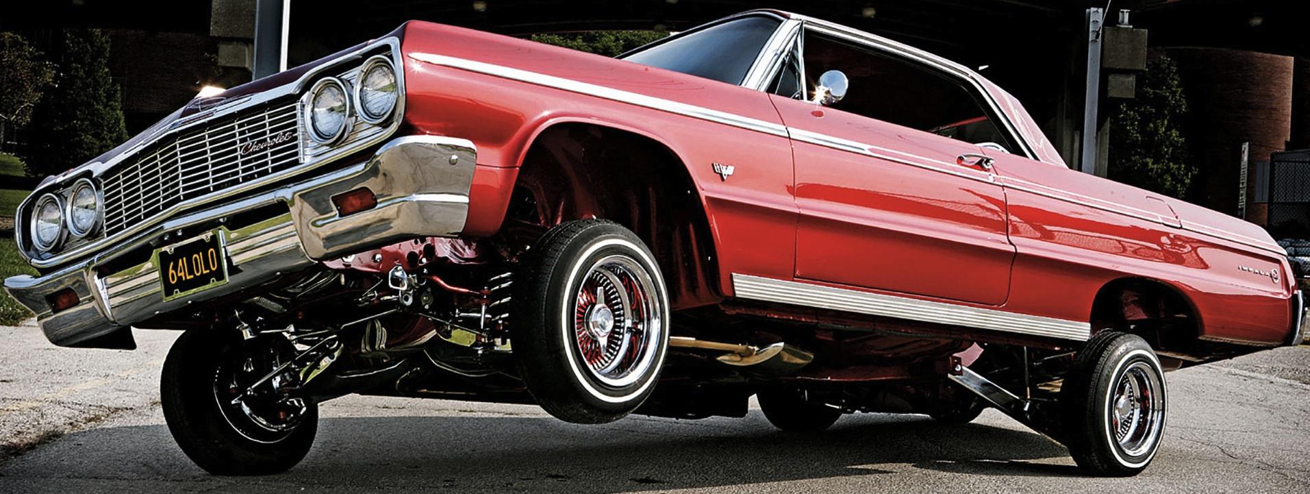 Animals For 1964 Chevy Impala Lowrider Wallpaper - Red 64 Impala Lowrider , HD Wallpaper & Backgrounds