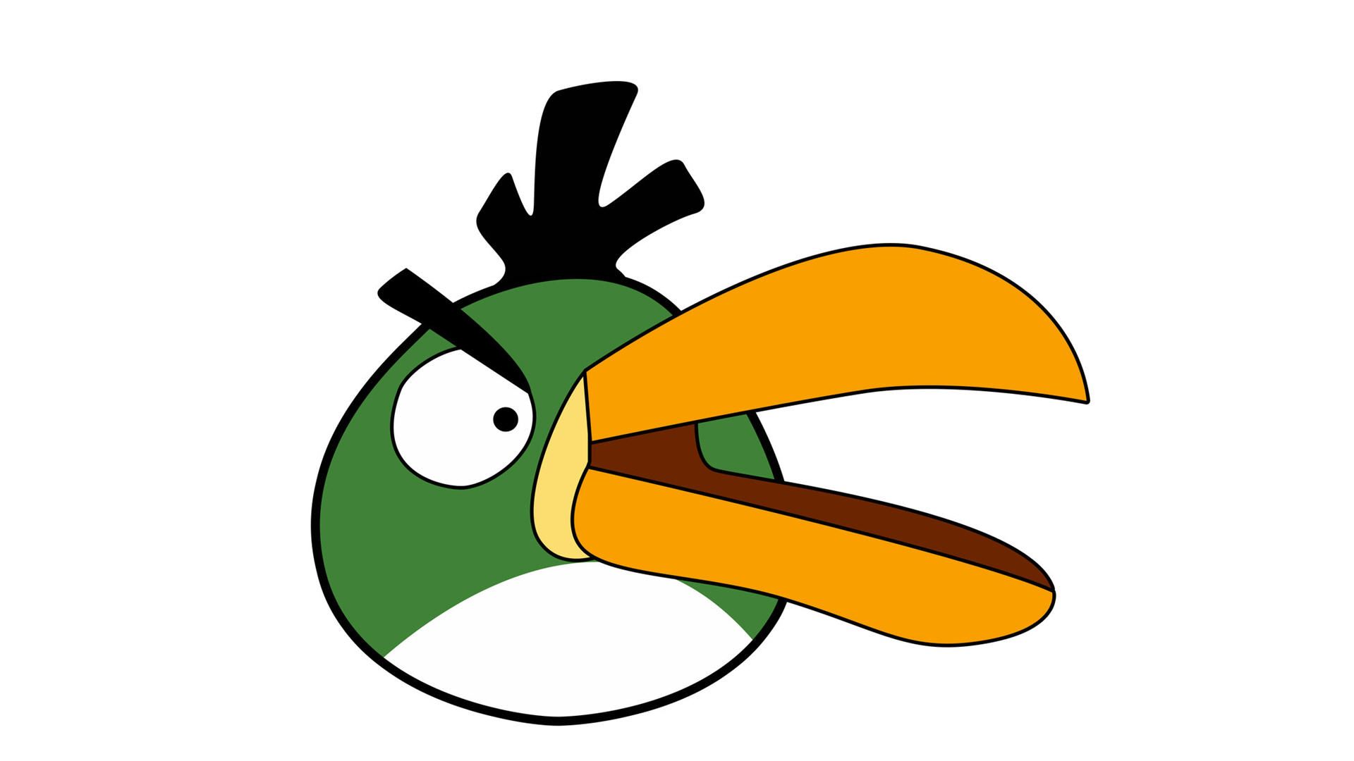 Green Angry Bird Wallpaper Download - Angry Birds Game Hal , HD Wallpaper & Backgrounds