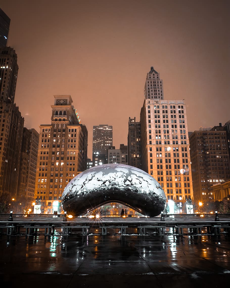 Cloud Gate, Chicago, Architecture, Bean, Building, - Millennium Park , HD Wallpaper & Backgrounds