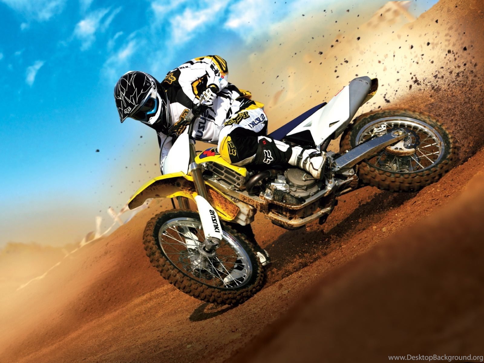 Motocross Wallpaper For Desktop - Motocross Wallpaper For Pc , HD Wallpaper & Backgrounds