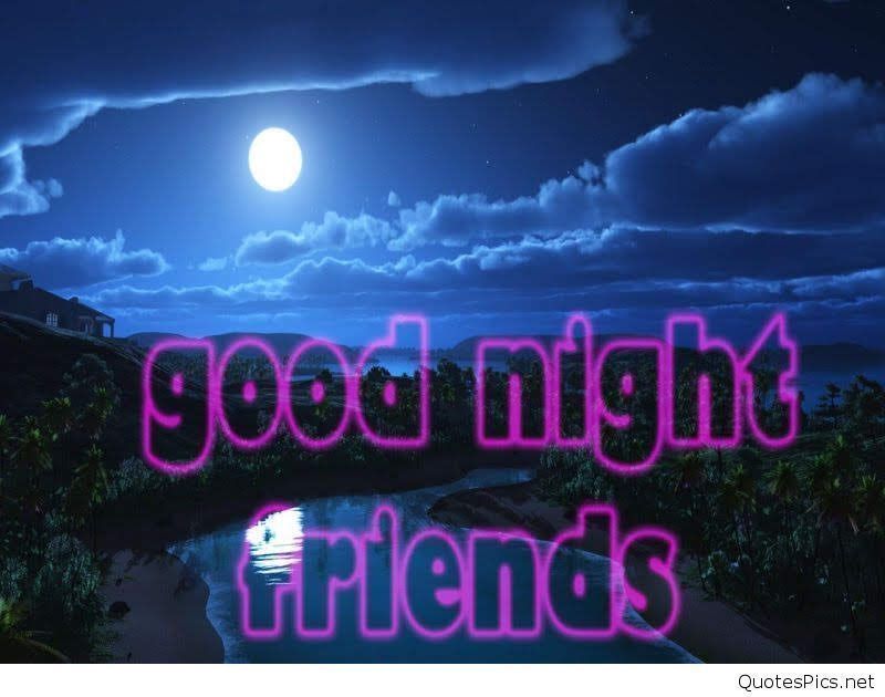 Good Night Friends Wallpaper 3d - Friend Good Night Images 3d , HD Wallpaper & Backgrounds