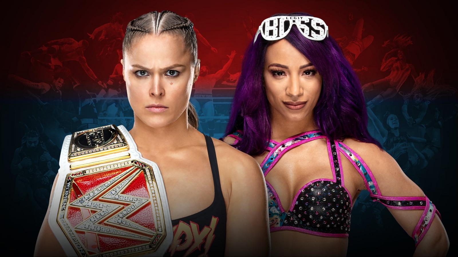 Wwe Royal Rumble 2019 Ronda Rousey Vs Sasha Banks , HD Wallpaper & Backgrounds
