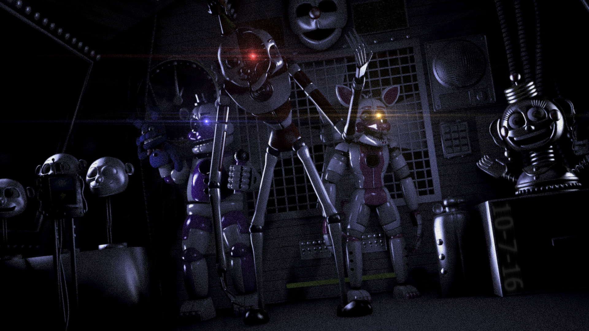 Five Nights At Freddy's - Fnaf Sister Location Ennard , HD Wallpaper & Backgrounds