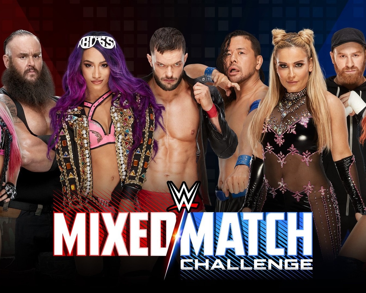 Wwe, Sasha Banks From Wwe, Sasha Banks And Finn Balor, - Wwe Mixed Match Challenge Season 2 , HD Wallpaper & Backgrounds