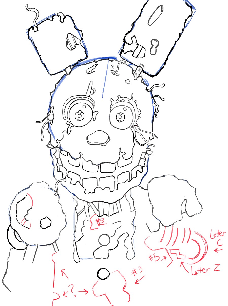 How To Draw Springtrap - Five Nights At Freddy's , HD Wallpaper & Backgrounds